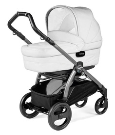 Коляска для новорожденных Peg Perego Classico Culla Latte White + шасси Book
