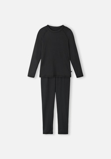 Термобелье детское комплект Reima Sportti, черный, 140