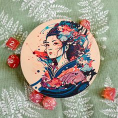 Дайсбокс для кубиков днд "Гейша", pathfinder, Чудеса Леса