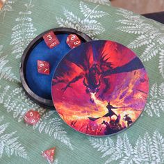 Дайсбокс для кубиков днд "Багровые небеса", pathfinder, Чудеса Леса