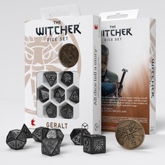 Набор кубиков для игр Q-Workshop The Witcher Dice Set Geralt – The Silver Sword, 7 шт.