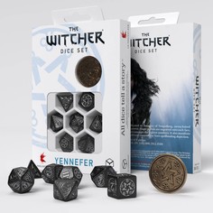 Набор кубиков для игр Q-Workshop The Witcher Dice Set Yennefer – The Obsidian Star, 7 шт.