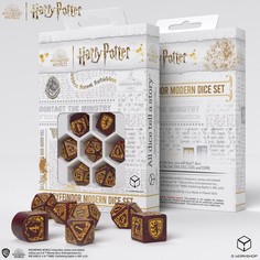 Набор кубиков для игр Q-Workshop Harry Potter - Gryffindor Modern Dice Set Red