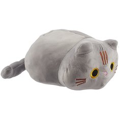 Мягкая игрушка Котик серый (28х17) No Brand
