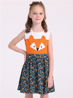 Платье детское Апрель 1ДПБ4058001н, оранжевый, 104