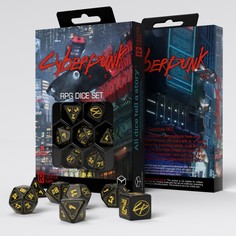 Набор кубиков для игр Q-Workshop Cyberpunk Red Dice Set: Wet Work