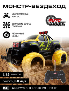 Радиоуправляемая машинка ТМ AUTODRIVE Монстр-трак 2WD, 1:16, 27МГц, JB0404773