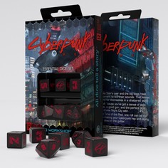 Набор кубиков для игр Q-Workshop Cyberpunk Red Dice Set: Night City Essential