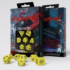 Набор кубиков для игр Q-Workshop Cyberpunk Red Dice Set: Danger Zone