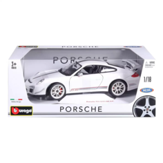 Машинка металлическая 1:18 Bburago PORCHE 911 GT3 RS 4.0-WHITE 18-11036