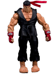 Фигурка Рю в черном костюме Стрит Файтер Street Fighter (подвижная, кисти, 17 см) Star Friend