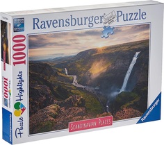 Пазл Ravensburger 1000 Скандинавские места. Водопад Хайфосс, Исландия, арт.16738