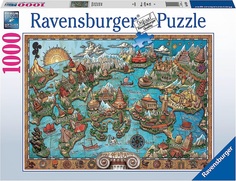 Пазл Ravensburger 1000 Загадочная Атлантида, арт.16728