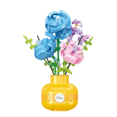 Конструктор 3D из миниблоков Balody Ваза с цветами Розы с запахом 522 элементов - BA21088