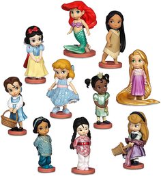 Набор фигурок Дисней Принцессы Аниматорс Animators Делюкс 9 см 10 шт Disney