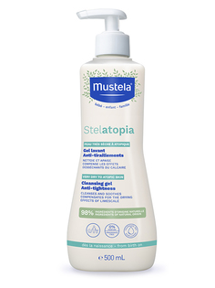 Очищающий гель против сухости Mustela Stelatopia Cleansing gel Anti-tightness 500 мл