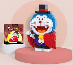 Конструктор 3D из миниблоков Balody Doraemon котик дракула хэллоуин 1169 эл BA16271