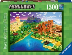 Пазл Ravensburger 1500 Майнкрафт. Мир Minecraft, арт.17189