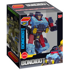 Трансформер робот-джип, 2в1 BONDIBOT Bondibon, цвет синий.