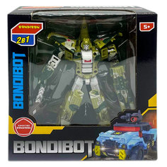 Трансформер робот-самолёт военный, 2в1 BONDIBOT Bondibon, цвет зелёный х