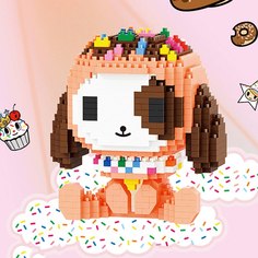 Конструктор 3D из миниблоков Balody Tokidoki Donutino Донутино собачка пончик BA18271