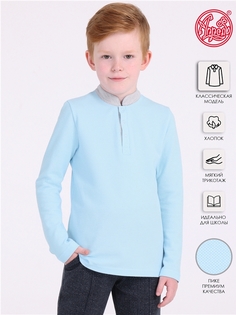 Поло детское Апрель 1ПДПД4226090, светло-голубой109+светло-серый, 122