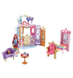 Игровой набор Barbie Mattel Dreamtopia Переносной радужный дворец FRB15