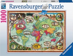 Пазл Ravensburger 1000 Кругосветное путешествие на велосипеде, арт.16995