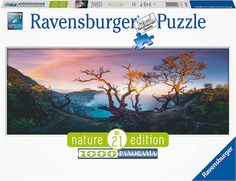 Пазл Ravensburger 1000 Панорама. Озеро в кратере вулкана Иджен, Ява, арт.17094