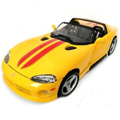Коллекционная масштабная металлическая модель автомобиля BBURAGO Dodge Viper RT10 yellow