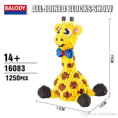 Конструктор 3D из миниблоков Balody Жирафик 1250 элементов - BA16083