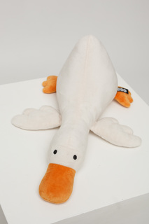 Мягкая игрушка Мякиши Гусь, 37 см, белый
