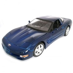 Коллекционная масштабная модель автомобиля BBURAGO Chevrolet Corvette C5 18-12038 blue