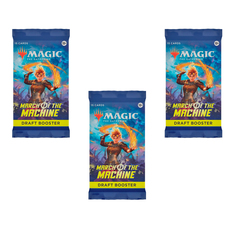 Дополнение для игры Magic The Gathering: 3 драфт-бустера MTG March of the Machine англ.