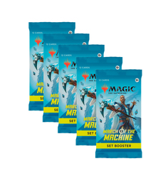 Дополнение для игры Magic The Gathering: 5 Сет-бустеров MTG March of the Machine англ.