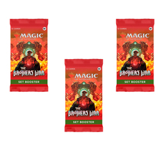 Дополнение для игры Magic The Gathering: 3 сет-бустера MTG The Brothers War англ.