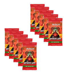 Дополнение для игры Magic The Gathering: 10 Сет-бустеров MTG The Brothers War англ.