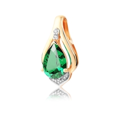 Подвеска из золота с изумрудом VALTERA 089939