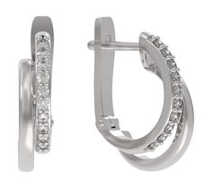 Серьги из серебра с фианитом Arina 1039372-01110