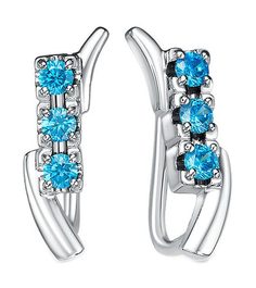 Серьги из серебра с фианитом Империал S2088/Ag-680/2 Imperial