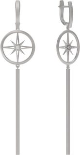 Серьги из серебра с фианитом Arina 1041622-01210