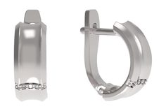 Серьги из серебра с фианитом Arina 1035552-01110