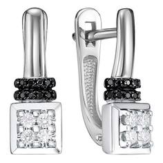 Серьги из белого золота с бриллиантом Империал S2842-225 Imperial