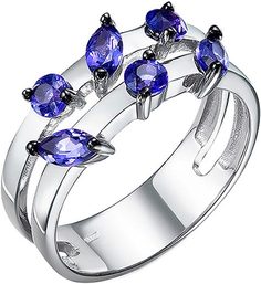 Кольцо из серебра с сапфиром искусственным р. 17 Империал K1341/Ag-602GT Imperial