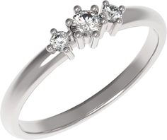 Кольцо из серебра с фианитом р. 16 Arina 1036061-01110