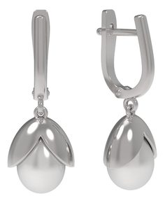 Серьги из серебра с жемчугом Arina 1036522-01250