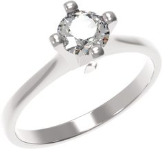 Кольцо из серебра с фианитом р. 16,5 Arina 1035951-01210