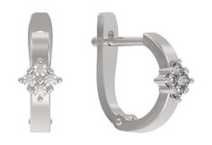 Серьги из серебра с фианитом Arina 1039322-01110