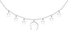Ожерелье из серебра 38 см Apart 00081443-6