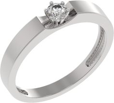 Кольцо из серебра с фианитом р. 17 Arina 1037931-01210